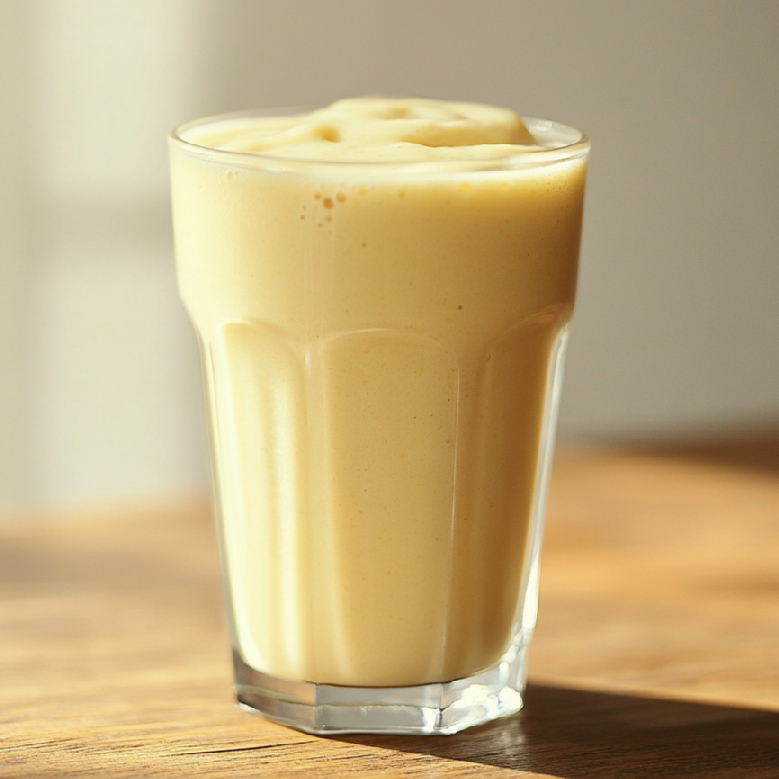 Jemné banánové smoothie s tvarohom
