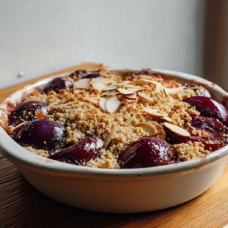 Slivkové crumble