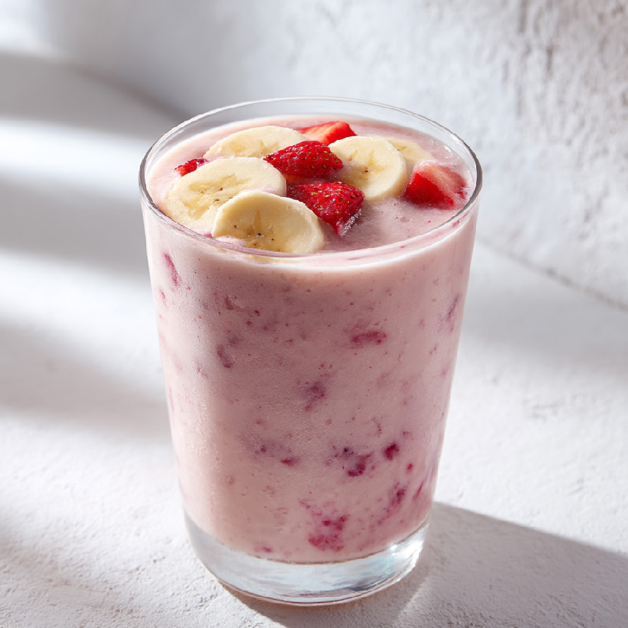 Jahodovo-banánové smoothie