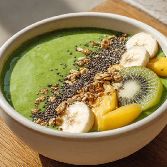 Zelená smoothie bowl