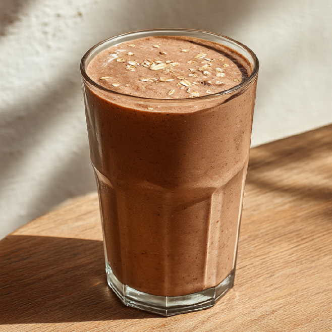 Banánovo-čokoládové smoothie s proteínom