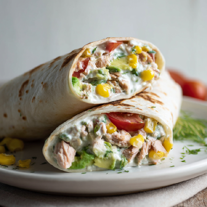Pikantný tuniakový wrap