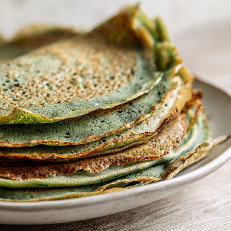 Pohánkové palacinky so špenátom