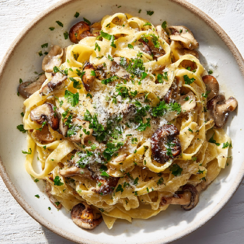 Hubové tagliatelle