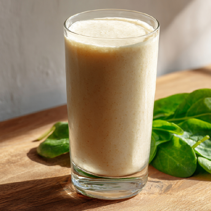 Smoothie s grepom, banánom a zelenými listami