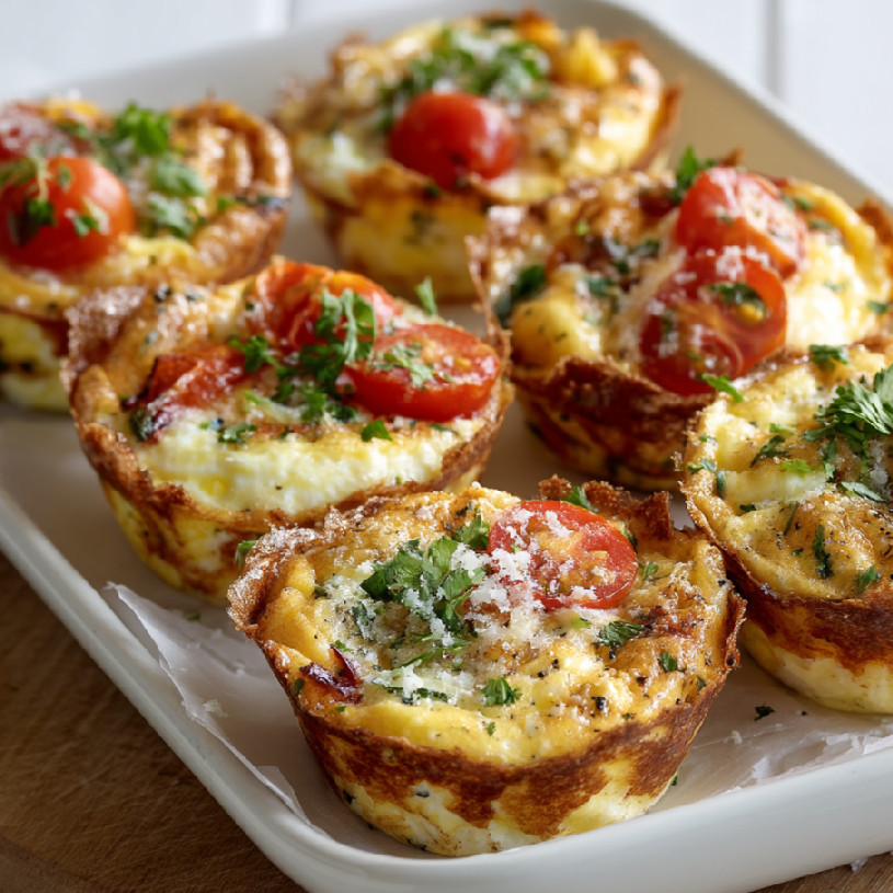 Tortillové muffiny s vajíčkom