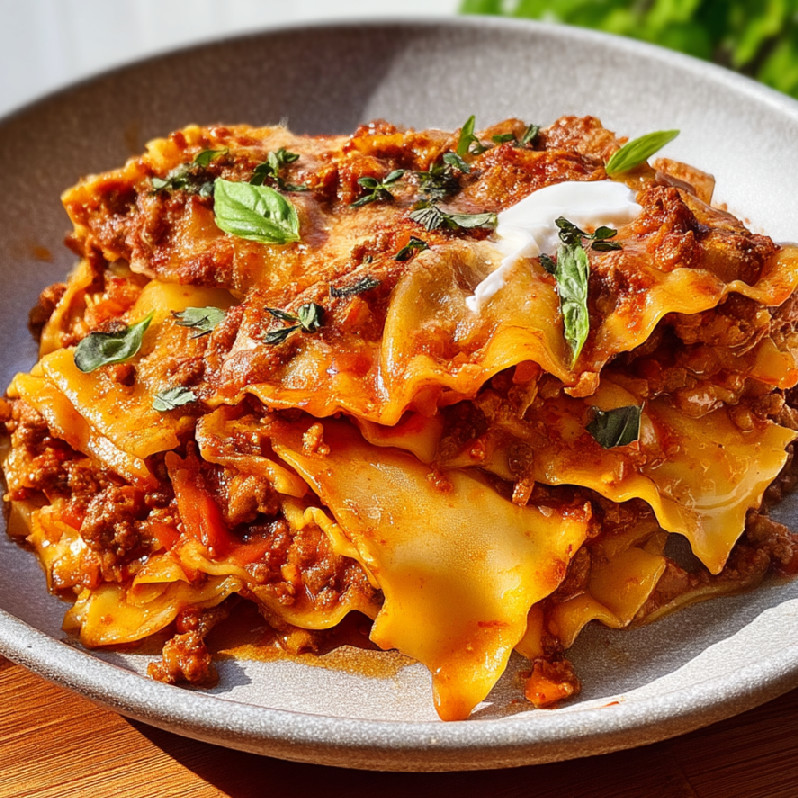 Lasagne s mozzarellou