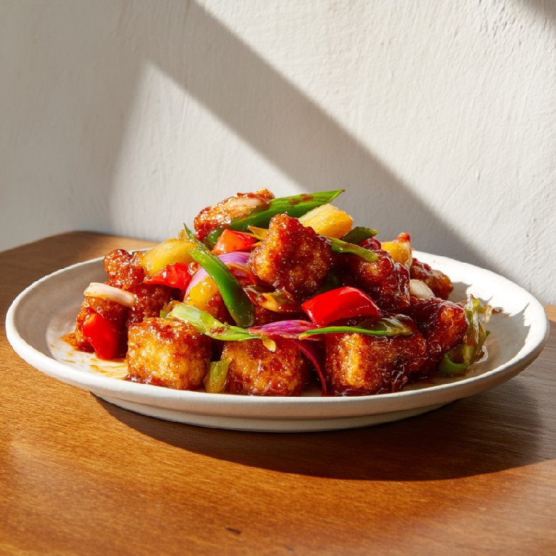 Chrumkavé tofu v sladkokyslej omáčke