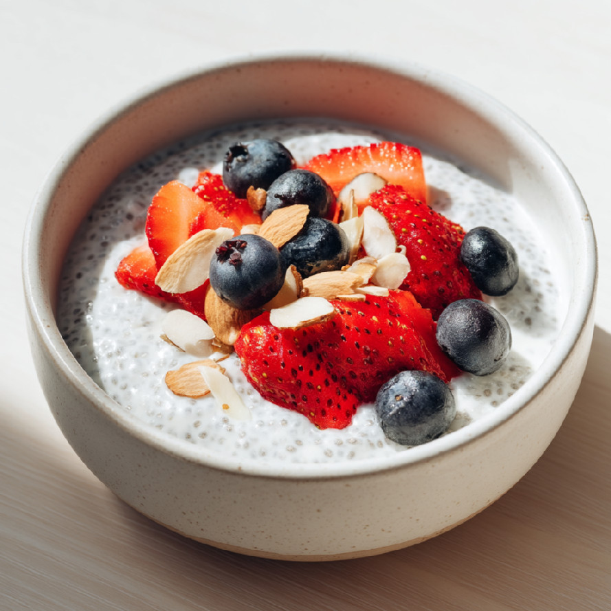 Chia puding s kokosovým mliekom