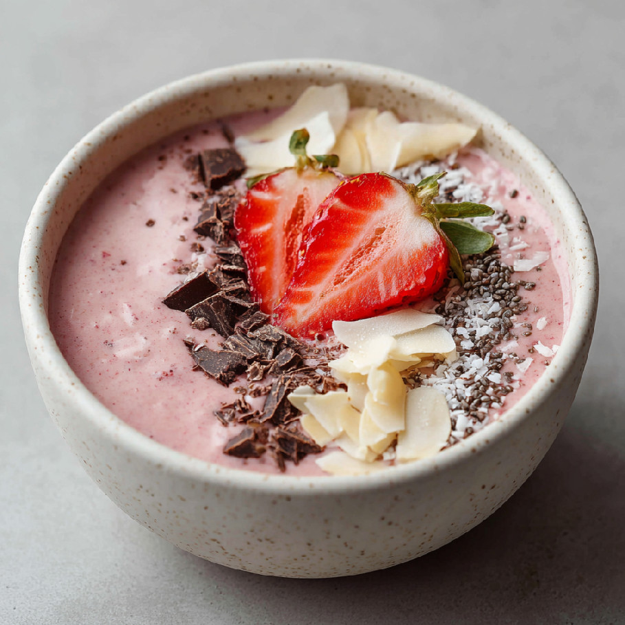 Smoothie bowl s jahodami