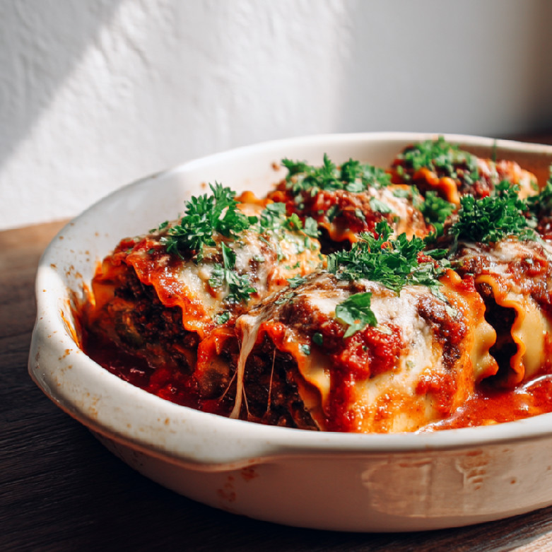 Vegánske lasagne rolky