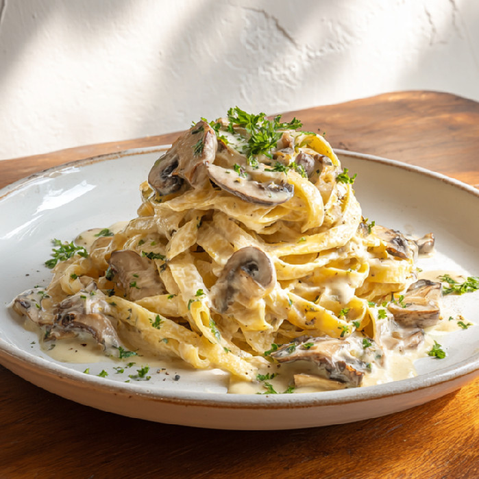 Hubové tagliatelle