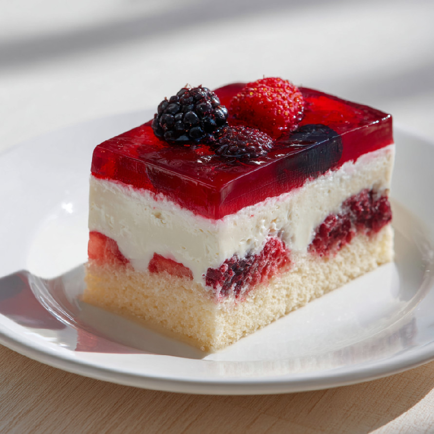 Ovocná piškótová torta