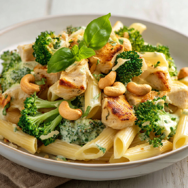 Krémové penne s kuracím mäsom a brokolicou