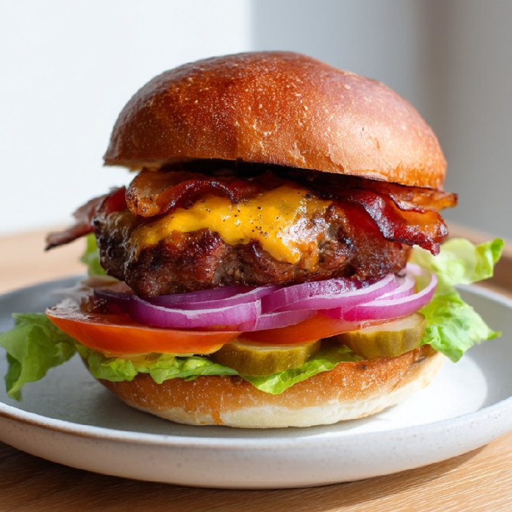 Hovädzí hamburger