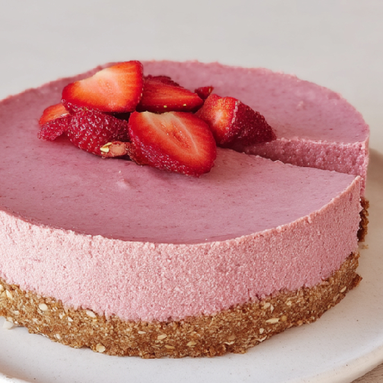Vegan nepečená ovocná torta