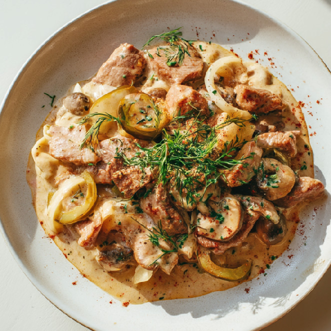 Hovädzí stroganov