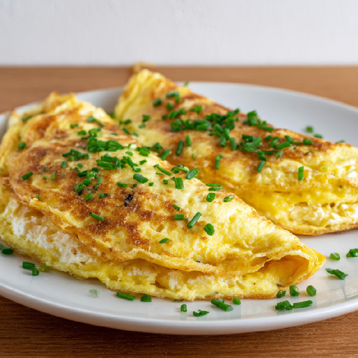 Omeleta s cottage cheese