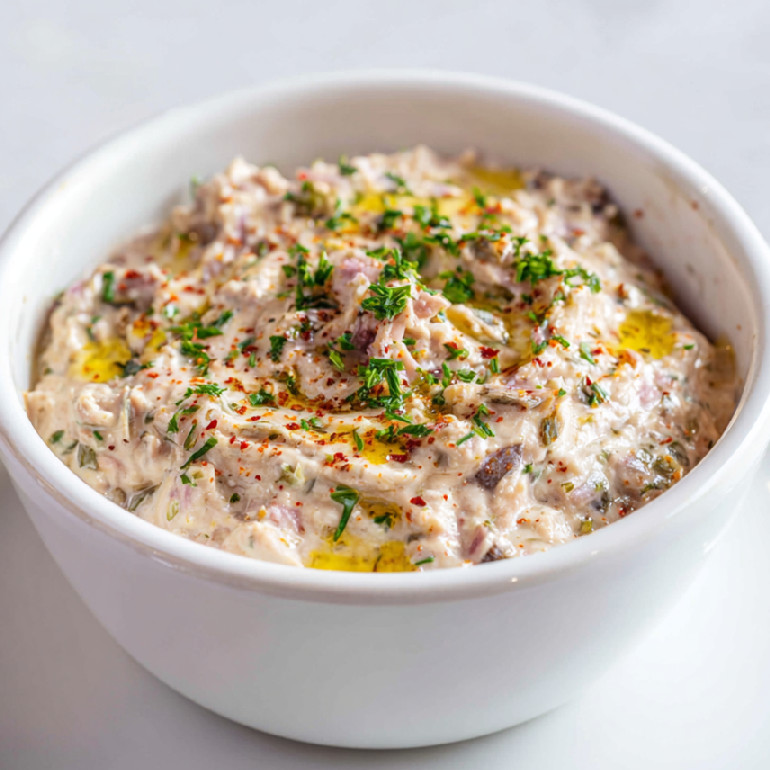 Pikantný sardinkový dip